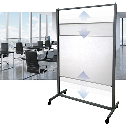Aspire Vertical Sliding Whiteboard - Porcelain