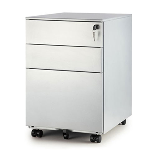 Mobile Pedestal - Silver