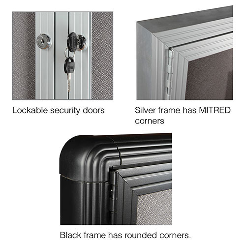 Be Noticed - Hinged Door Notice Case